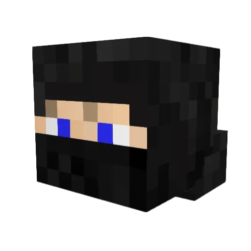 death27th Minecraft avatar head, 3D render