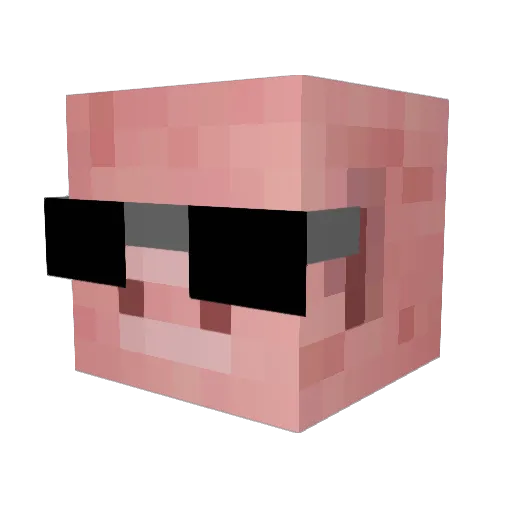 death_Z Minecraft avatar head, 3D render