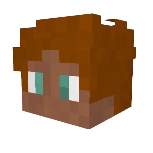 deathazre Minecraft avatar head, 3D render