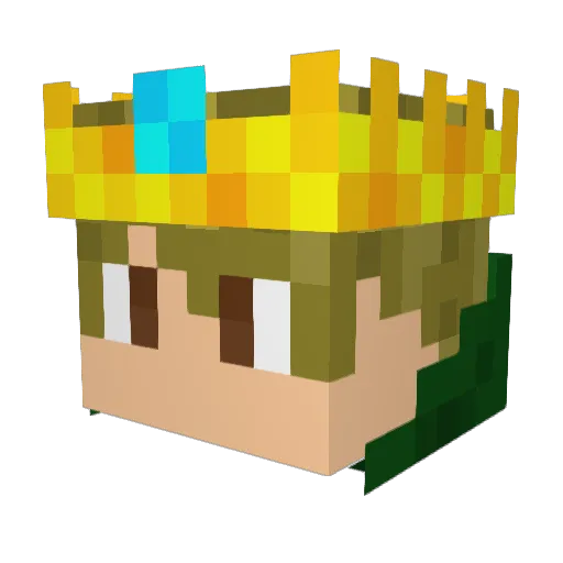 deathblack02 Minecraft avatar head, 3D render