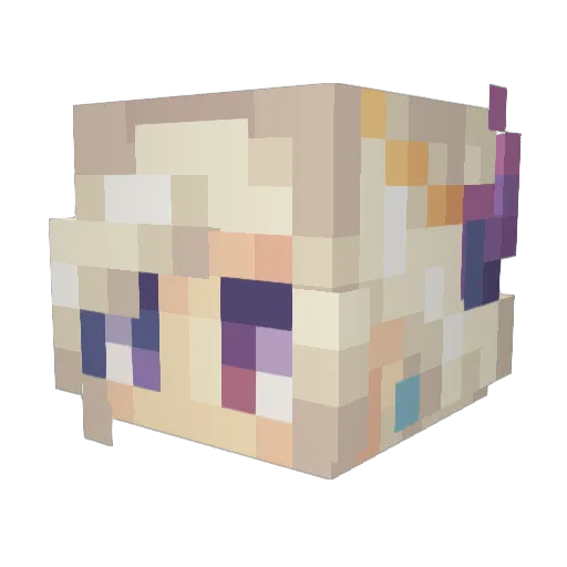 deathblayde6 Minecraft avatar head, 3D render