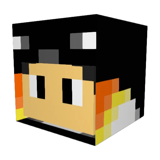 deathbot93 Minecraft avatar head, 3D render