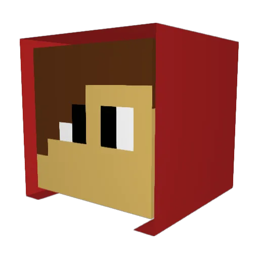 deathcat04 Minecraft avatar head, 3D render