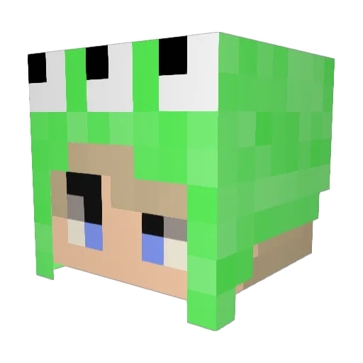 deathcat1 Minecraft avatar head, 3D render