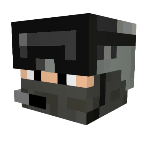 deathclaw666 Minecraft avatar head, 3D render