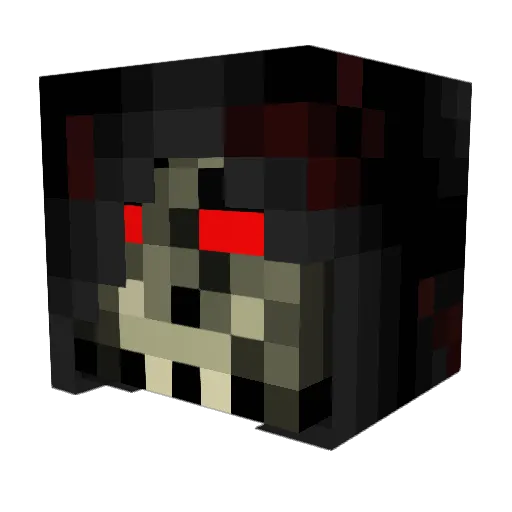 deathdova Minecraft avatar head, 3D render