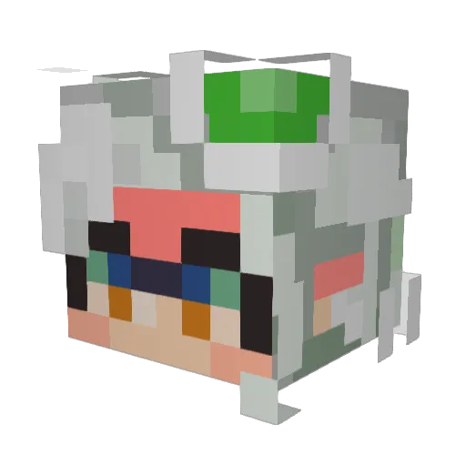 deathdxllz Minecraft avatar head, 3D render