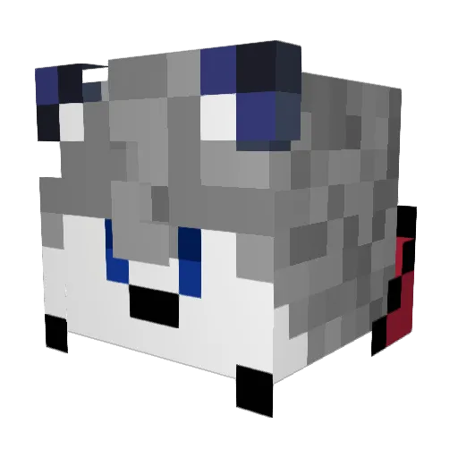 deather13 Minecraft avatar head, 3D render