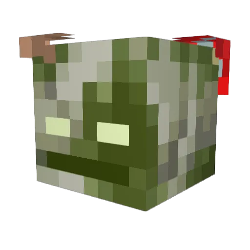 deathgods Minecraft avatar head, 3D render