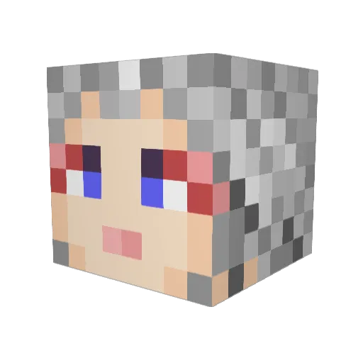 deathguise55555 Minecraft avatar head, 3D render