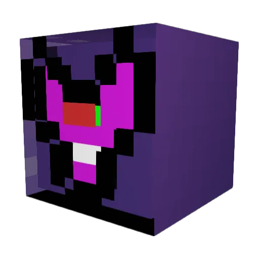 deathland Minecraft avatar head, 3D render