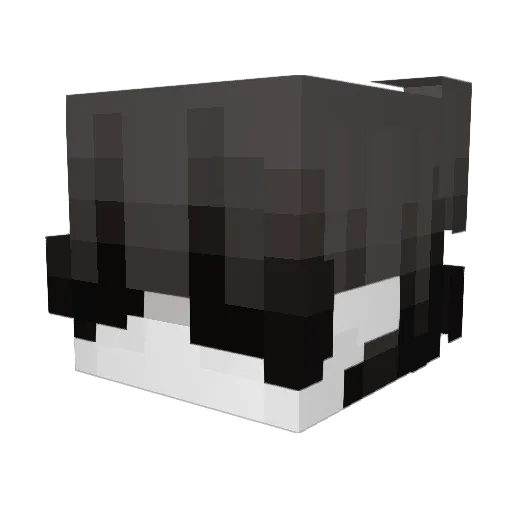 deathle Minecraft avatar head, 3D render