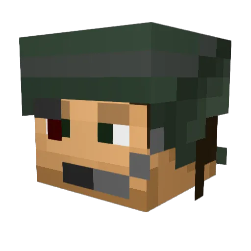 deathman01234 Minecraft avatar head, 3D render