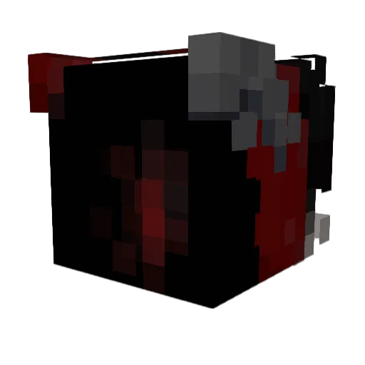 deathmorttan Minecraft avatar head, 3D render