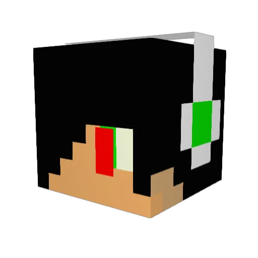 deathofabacon Minecraft avatar head, 3D render