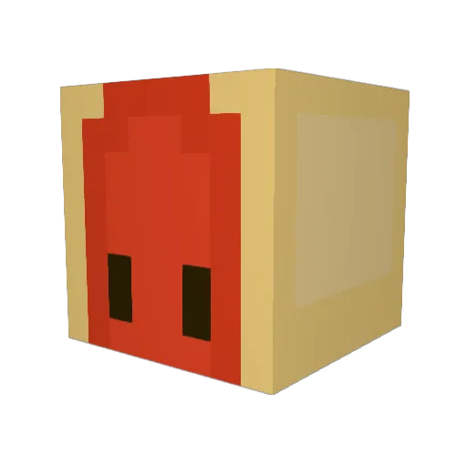 deathplan Minecraft avatar head, 3D render