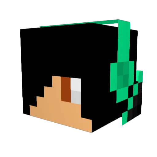 deathpunch99 Minecraft avatar head, 3D render