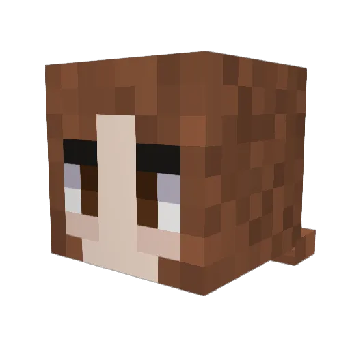 deathrugby Minecraft avatar head, 3D render