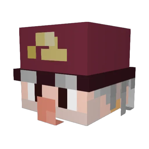 deathtrap196 Minecraft avatar head, 3D render