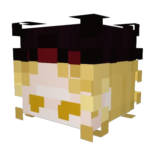 deathvynni Minecraft avatar head, 3D render