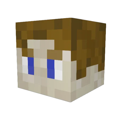 deathwargamer Minecraft avatar head, 3D render