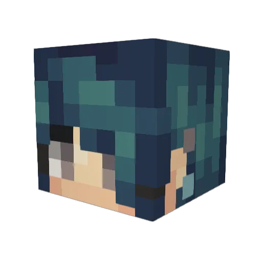 deathwolf4ever Minecraft avatar head, 3D render