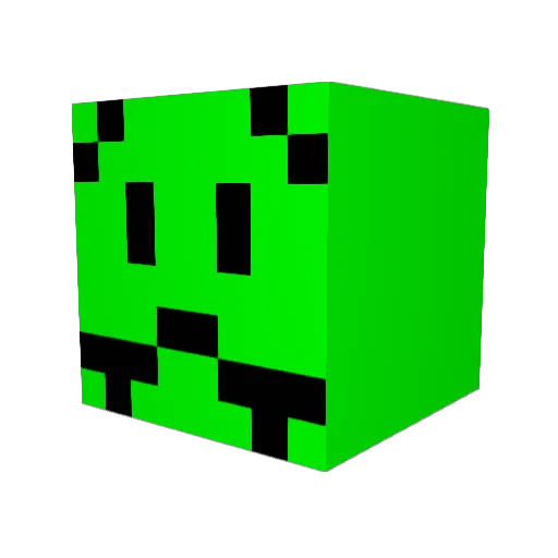 deatoner Minecraft avatar head, 3D render