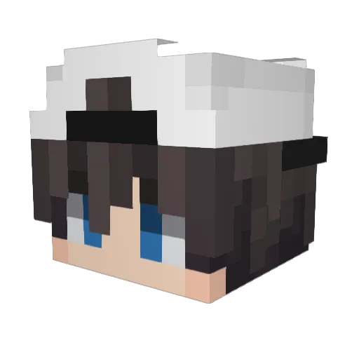 deaweiei Minecraft avatar head, 3D render