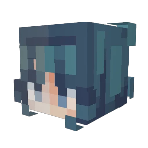 debakkertjes Minecraft avatar head, 3D render