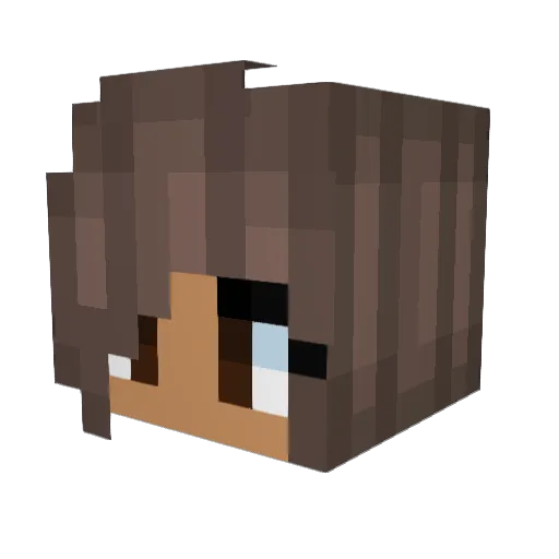 debby_87 Minecraft avatar head, 3D render