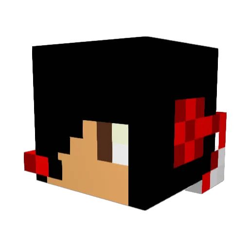 debi01 Minecraft avatar head, 3D render