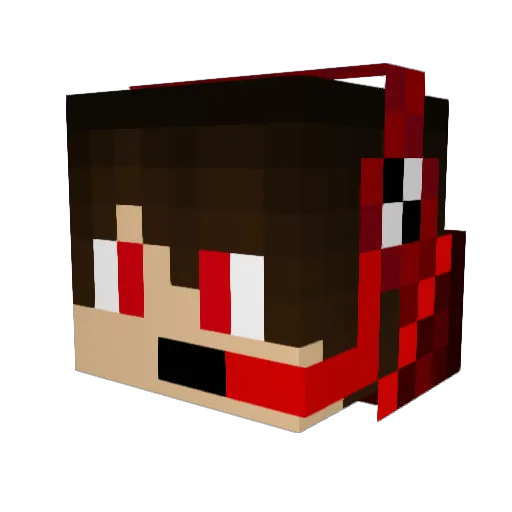 debiemans Minecraft avatar head, 3D render