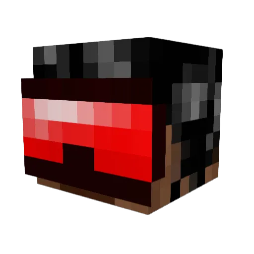 debk Minecraft avatar head, 3D render