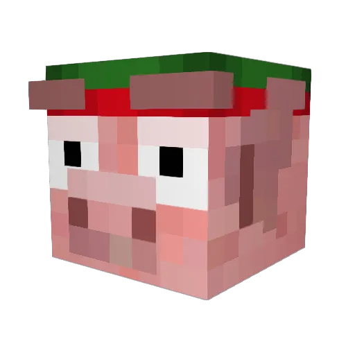 debora05 Minecraft avatar head, 3D render