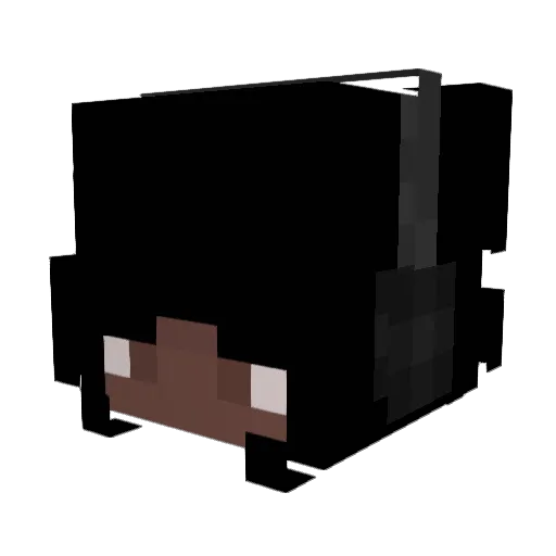 debqvl Minecraft avatar head, 3D render