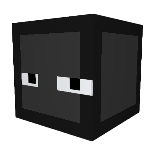 debug_001 Minecraft avatar head, 3D render