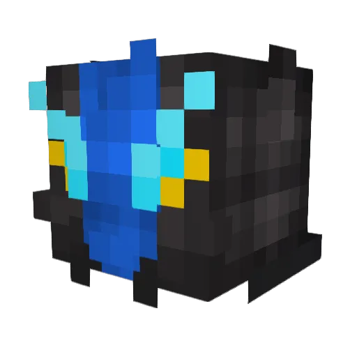 decaderider Minecraft avatar head, 3D render
