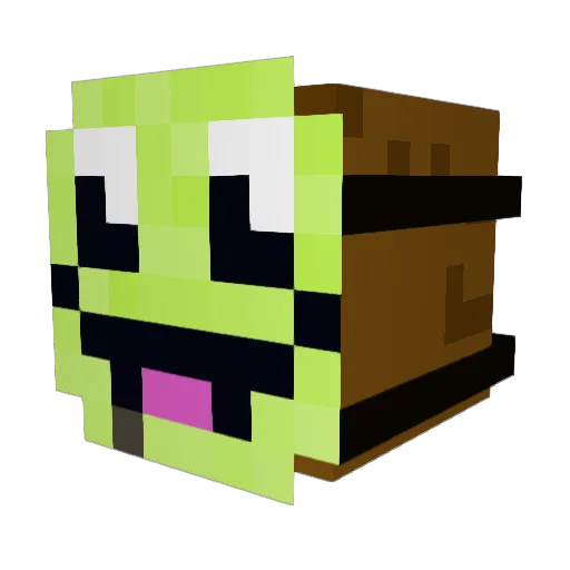 decapod10 Minecraft avatar head, 3D render