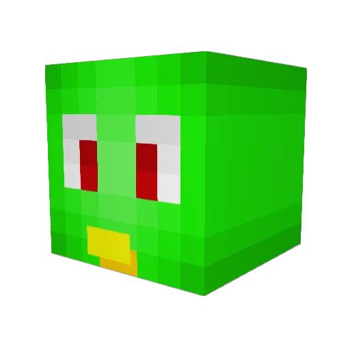 decastro5 Minecraft avatar head, 3D render