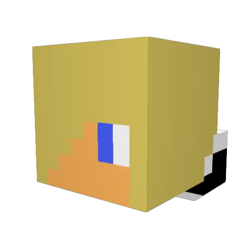 decatron123_ Minecraft avatar head, 3D render