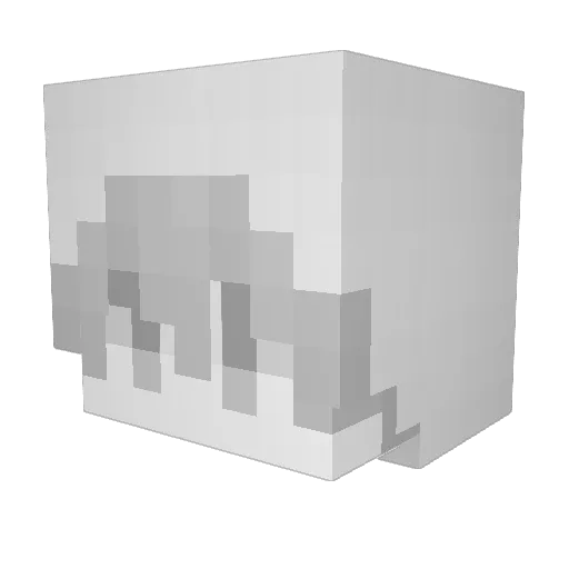 decay4 Minecraft avatar head, 3D render