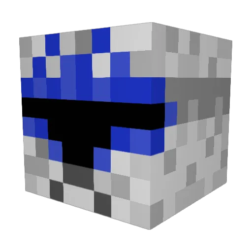 deccool123 Minecraft avatar head, 3D render