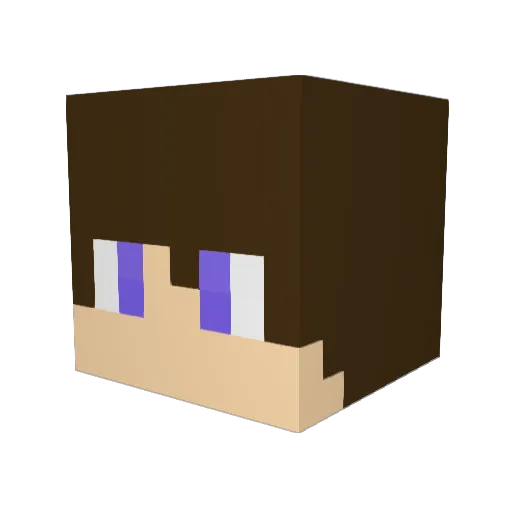 dece441 Minecraft avatar head, 3D render