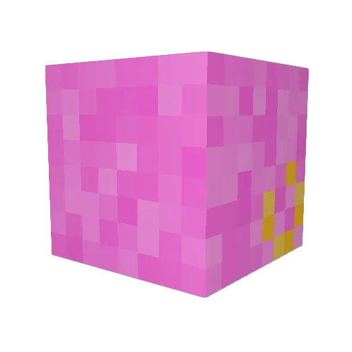 deceasedfairee Minecraft avatar head, 3D render