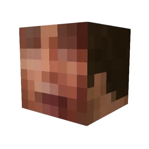 deceivv Minecraft avatar head, 3D render