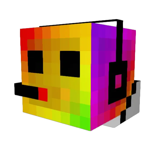 decentn Minecraft avatar head, 3D render