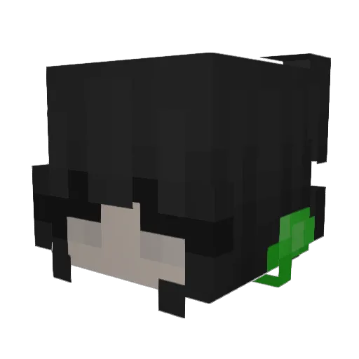 deceptiqn Minecraft avatar head, 3D render