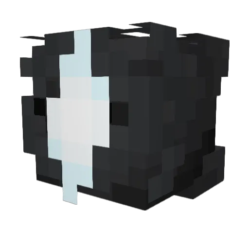 decided12345678 Minecraft avatar head, 3D render