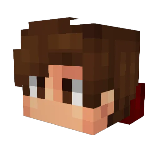 decithesnail Minecraft avatar head, 3D render