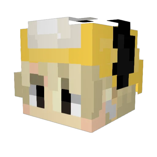 deco19 Minecraft avatar head, 3D render